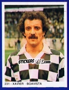 Sticker Xavier - Estrelas do Futebol 1982-1983 - Disvenda