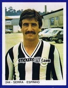 Cromo Serra - Estrelas do Futebol 1982-1983 - Disvenda