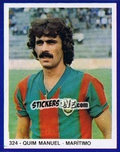 Sticker Quim Manuel - Estrelas do Futebol 1982-1983 n. 324 - Disvenda