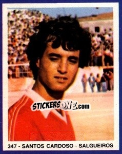 Cromo Santos Cardoso - Estrelas do Futebol 1982-1983 - Disvenda