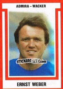 Sticker Ernst Weber - Österreichische Fußball-Bundesliga 1988-1989 - Euroflash