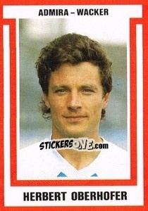 Sticker Herbert Oberhofer - Österreichische Fußball-Bundesliga 1988-1989 - Euroflash