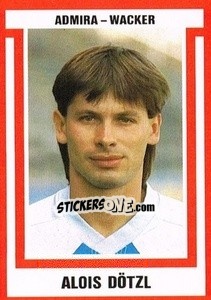 Sticker Alois Dötzl - Österreichische Fußball-Bundesliga 1988-1989 - Euroflash