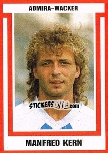 Cromo Manfred Kern - Österreichische Fußball-Bundesliga 1988-1989 - Euroflash