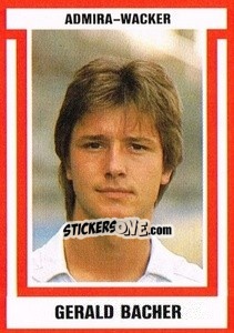 Cromo Gerald Bacher - Österreichische Fußball-Bundesliga 1988-1989 - Euroflash