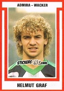 Sticker Helmut Graf - Österreichische Fußball-Bundesliga 1988-1989 - Euroflash