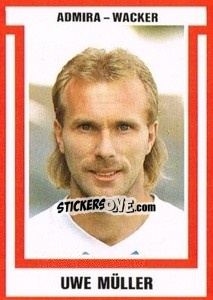 Sticker Uwe Müller - Österreichische Fußball-Bundesliga 1988-1989 - Euroflash