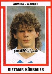 Cromo Dietmar Kühbauer - Österreichische Fußball-Bundesliga 1988-1989 - Euroflash