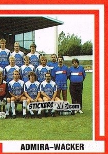 Sticker Mannschaft - Österreichische Fußball-Bundesliga 1988-1989 - Euroflash