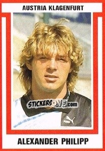 Cromo Alexander Philipp - Österreichische Fußball-Bundesliga 1988-1989 - Euroflash