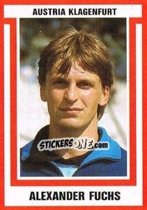 Cromo Alexander Fuchs - Österreichische Fußball-Bundesliga 1988-1989 - Euroflash