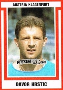 Sticker Davor Hrstic - Österreichische Fußball-Bundesliga 1988-1989 - Euroflash
