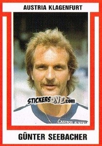 Sticker Günter Seebacher - Österreichische Fußball-Bundesliga 1988-1989 - Euroflash