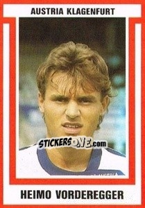 Sticker Heimo Vorderegger - Österreichische Fußball-Bundesliga 1988-1989 - Euroflash