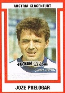 Cromo Joze Prelogar - Österreichische Fußball-Bundesliga 1988-1989 n. 28 - Euroflash