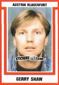 Cromo Gerry Shaw - Österreichische Fußball-Bundesliga 1988-1989 - Euroflash