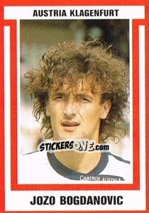 Sticker Jozo Bogdanovic - Österreichische Fußball-Bundesliga 1988-1989 - Euroflash