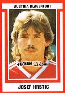 Sticker Josef Hrstic - Österreichische Fußball-Bundesliga 1988-1989 - Euroflash