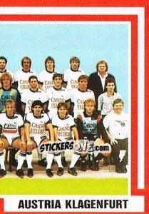 Sticker Mannschaft - Österreichische Fußball-Bundesliga 1988-1989 - Euroflash