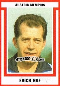 Cromo Erich Hof - Österreichische Fußball-Bundesliga 1988-1989 - Euroflash