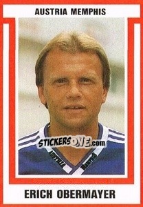 Sticker Erich Obermayer - Österreichische Fußball-Bundesliga 1988-1989 - Euroflash