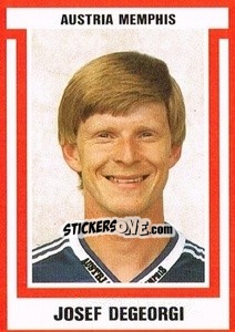 Sticker Josef Degeorgi - Österreichische Fußball-Bundesliga 1988-1989 - Euroflash