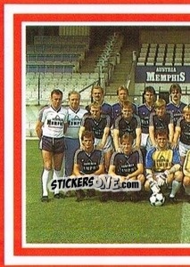 Cromo Mannschaft - Österreichische Fußball-Bundesliga 1988-1989 - Euroflash