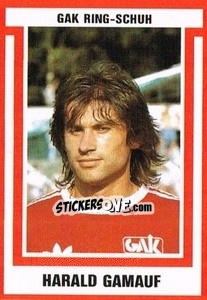 Sticker Harald Gamauf - Österreichische Fußball-Bundesliga 1988-1989 - Euroflash