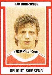 Sticker Helmut Samseng - Österreichische Fußball-Bundesliga 1988-1989 - Euroflash