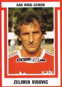 Sticker Zelimir Vidovic - Österreichische Fußball-Bundesliga 1988-1989 - Euroflash