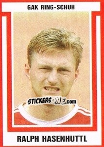 Sticker Ralph Hasenhuttl - Österreichische Fußball-Bundesliga 1988-1989 - Euroflash