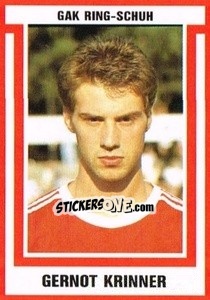 Cromo Gernot Krinner - Österreichische Fußball-Bundesliga 1988-1989 - Euroflash