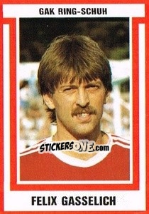 Sticker Felix Gasselich - Österreichische Fußball-Bundesliga 1988-1989 - Euroflash