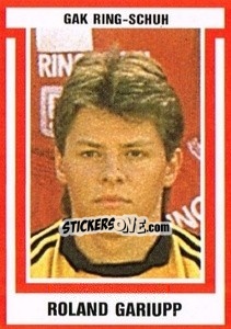 Sticker Roland Gariupp - Österreichische Fußball-Bundesliga 1988-1989 - Euroflash