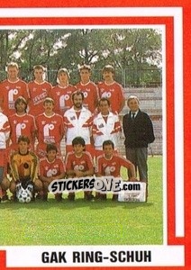 Cromo Mannschaft - Österreichische Fußball-Bundesliga 1988-1989 - Euroflash