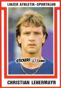 Sticker Christian Lehermayr - Österreichische Fußball-Bundesliga 1988-1989 - Euroflash