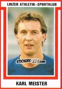 Cromo Karl Meister - Österreichische Fußball-Bundesliga 1988-1989 - Euroflash