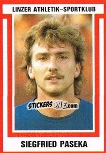Sticker Siegfried Paseka - Österreichische Fußball-Bundesliga 1988-1989 - Euroflash