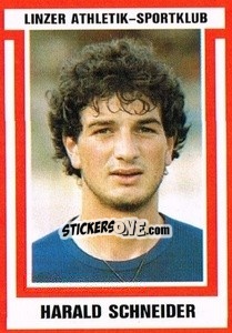 Sticker Harald Schneider - Österreichische Fußball-Bundesliga 1988-1989 - Euroflash