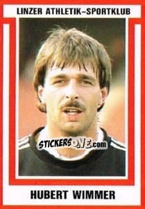 Sticker Hubert Wimmer - Österreichische Fußball-Bundesliga 1988-1989 - Euroflash