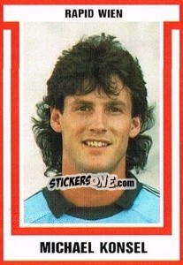 Sticker Michael Konsel - Österreichische Fußball-Bundesliga 1988-1989 - Euroflash