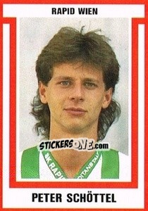Sticker Peter Schöttel - Österreichische Fußball-Bundesliga 1988-1989 - Euroflash
