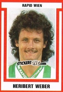 Sticker Heribert Weber - Österreichische Fußball-Bundesliga 1988-1989 n. 102 - Euroflash