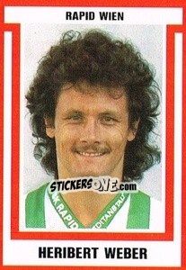 Sticker Heribert Weber - Österreichische Fußball-Bundesliga 1988-1989 - Euroflash