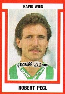 Sticker Robert Pecl - Österreichische Fußball-Bundesliga 1988-1989 - Euroflash