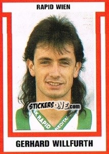 Sticker Gerhard Willfurth - Österreichische Fußball-Bundesliga 1988-1989 - Euroflash