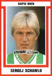 Cromo Sergej Schawlo - Österreichische Fußball-Bundesliga 1988-1989 - Euroflash