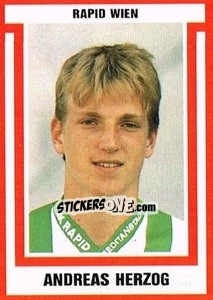 Sticker Andreas Herzog - Österreichische Fußball-Bundesliga 1988-1989 - Euroflash