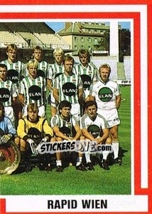 Cromo Mannschaft - Österreichische Fußball-Bundesliga 1988-1989 - Euroflash