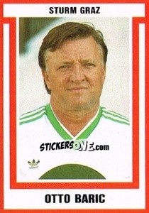 Sticker Otto Baric - Österreichische Fußball-Bundesliga 1988-1989 - Euroflash